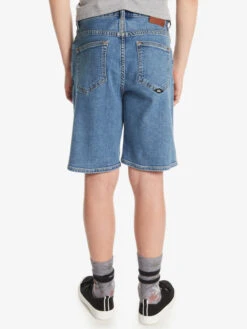 Quiksilver Bizon Iced - Denim Shorts For Boys 8-16 -Quiksilver Shop eqbds03066 quiksilverw bfyw bck1