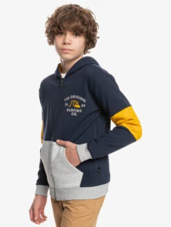 Quiksilver School Time 2022 - Zip Up Hoodie For Boys -Quiksilver Shop eqbft03787 quiksilverw byj0 frt2