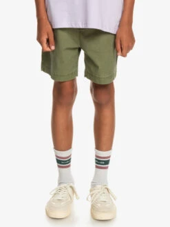 Quiksilver Taxer - Elasticated Shorts For Boys 8-16 -Quiksilver Shop eqbws03330 quiksilverw gph0 frt1