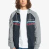 Quiksilver Essentials 2022 - Zip Up Hoodie For Men -Quiksilver Shop eqyft04650 quiksilverw byj0 frt1