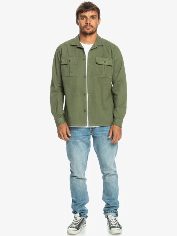 Quiksilver Originally Project - Long Sleeve Overshirt For Men 7 Quiksilver Originally Project - Long Sleeve Overshirt For Men - Image 5